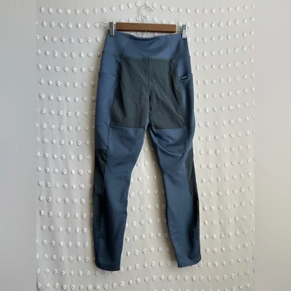 Patagonia Women’s Pack Out Hike Tights Sz XS Navy Black - Picture 2 of 6